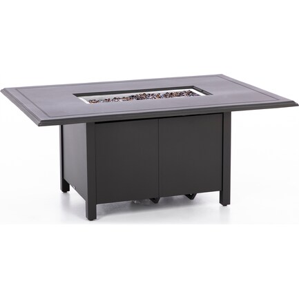 Rectangular Chat Height Fire Table