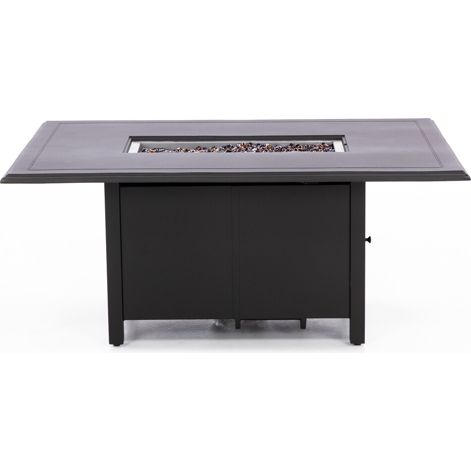 wood black firepit pkg  