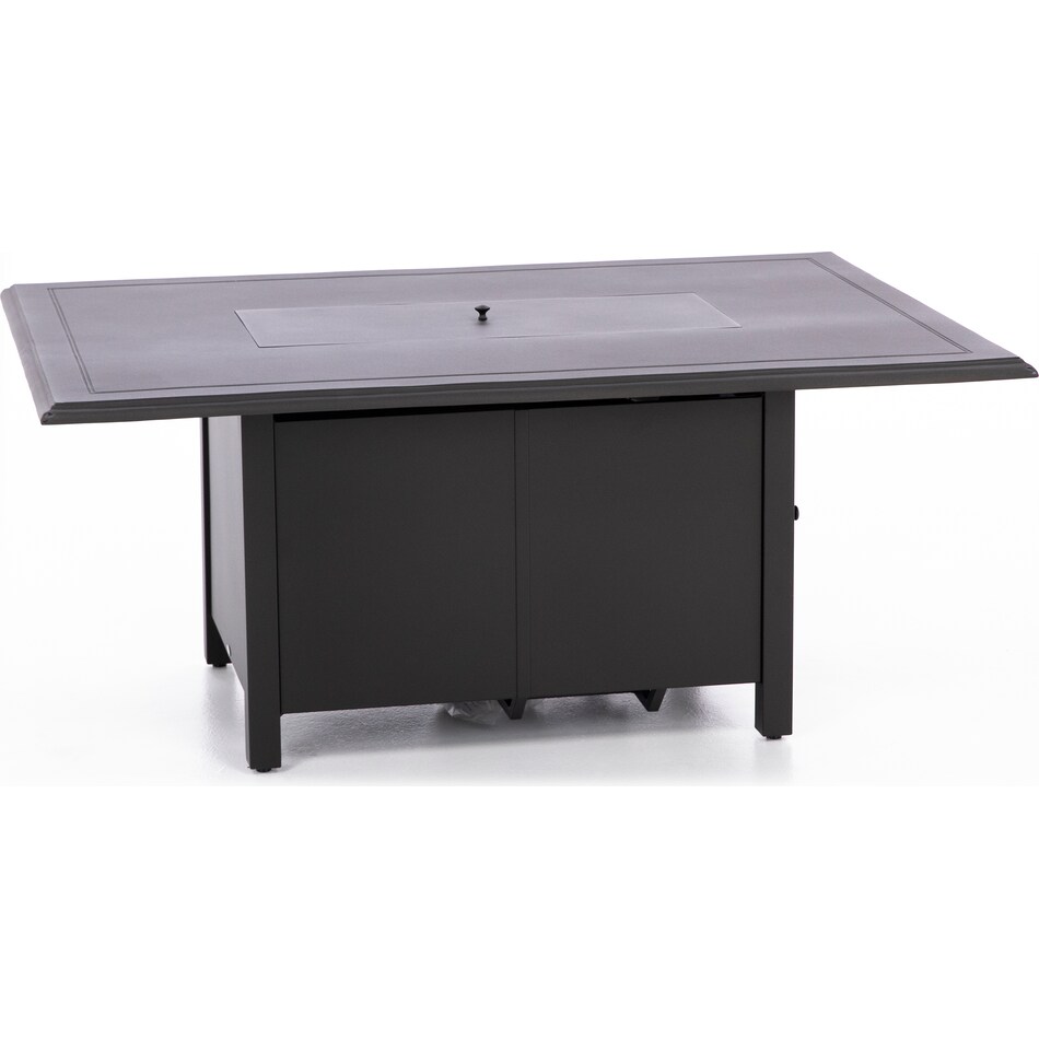 wood black firepit pkg  