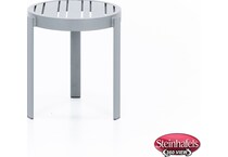 wood grey end table  image   