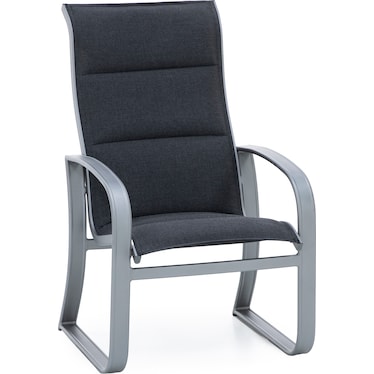 Cayman Isle Padded Sling Dining Arm Chair