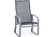 wood grey standard height arm chair   